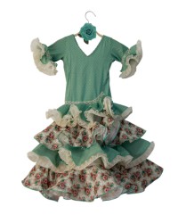 Flamenco Costume for Girls, Size 4 <b>Colour - Picture, Size - 4</b>