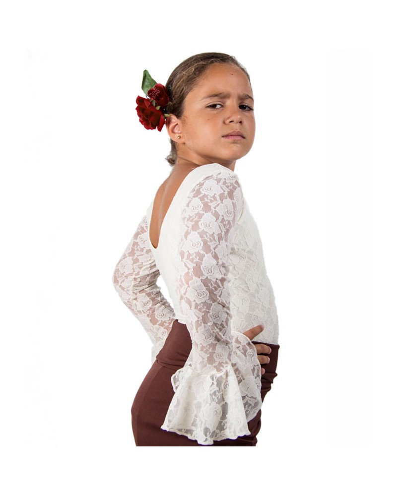 flamenco Lace Top For Girls