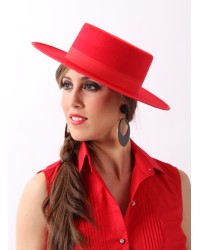 Sombrero Hat, Felt Red or Black <b>Colour - Black , Size - 50</b>
