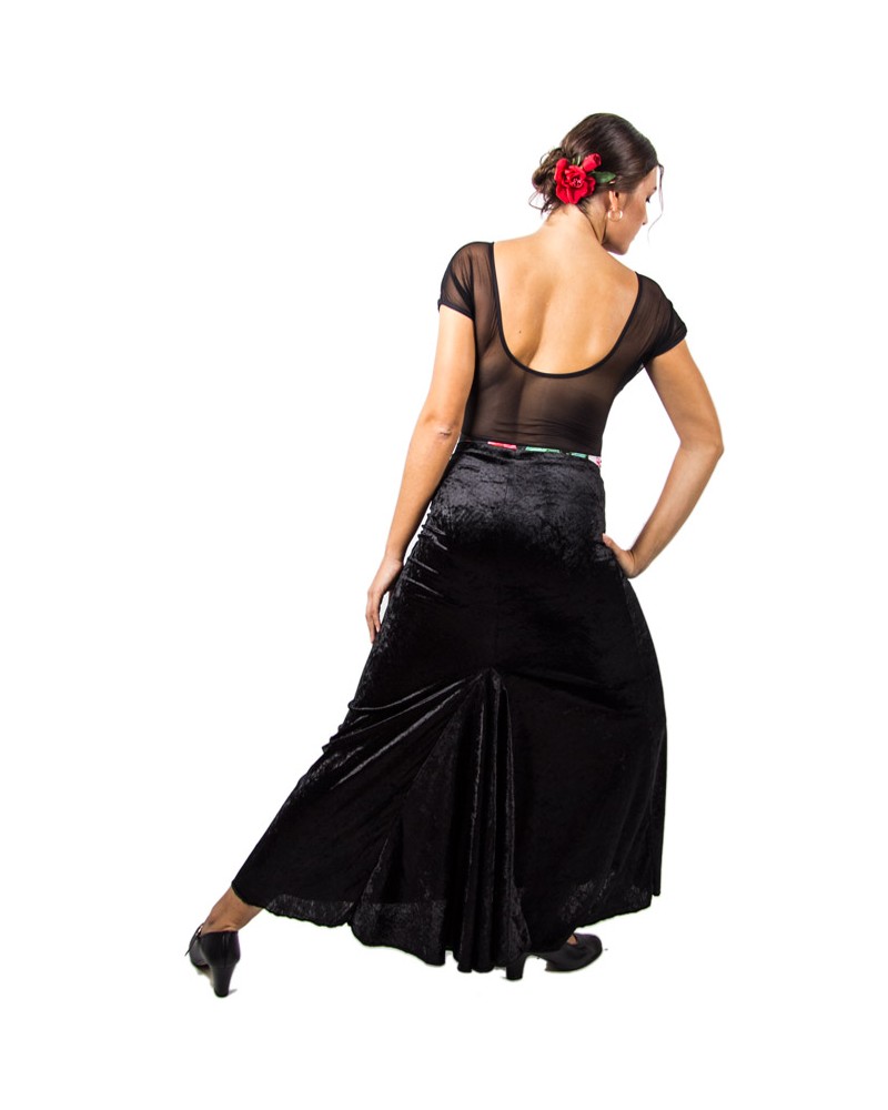 Flamenco skirt in velvet