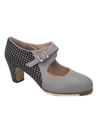 Professional Bootie Flamenco Shoes - Bodas <b>Colour - Grey, Size - 33 1/2</b>