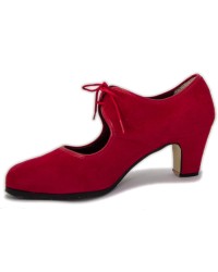 Flamenco Shoe Suede - 577088 <b>Colour - Red, Material - Suede, Size - 37</b>