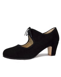 Flamenco Shoe Suede - 577088 <b>Colour - Black , Material - Suede, Size - 37</b>