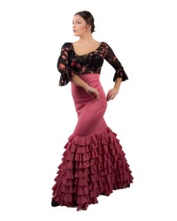 Women Flamenco Skirt - Mod Sol <b>Colour - Pink makeup, Size - XS</b>