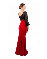 Flamenco Skirt Model Carmen <b>Colour - Red, Size - XL</b>