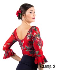 Flamenco Floral Top <b>Colour - Estamp. 3, Size - XS</b>