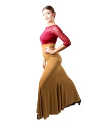 Flamenco Dance Skirt <b>Colour - Mustard, Size - 38</b>