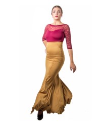 Flamenco Dance Skirt <b>Colour - Magenta, Size - 38</b>