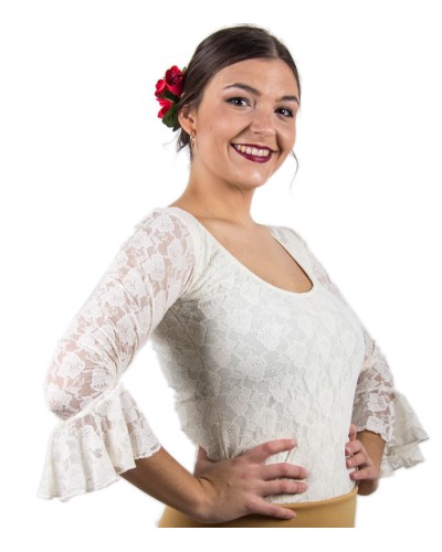 Lace flamenco top for woman
