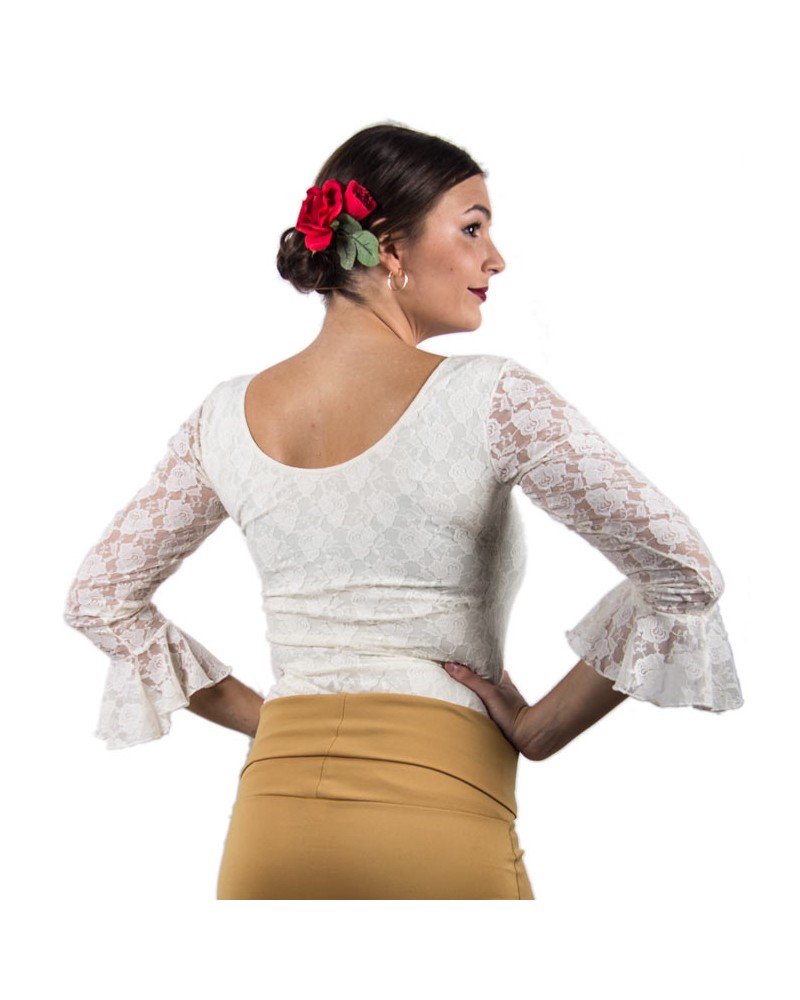 Lace flamenco top for woman