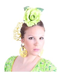 Flamenco Ornamental Combs <b>Colour - White, Size - L</b>