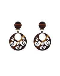 Flamenco Girls Earrings <b>Colour - Tortoiseshell, Size - M</b>