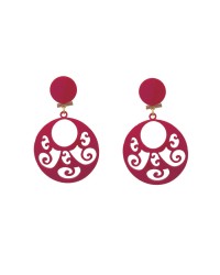 Flamenco Girls Earrings <b>Colour - Fushia, Size - M</b>