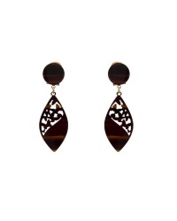 Flamenco Earrings for Girls <b>Colour - Tortoiseshell, Size - M</b>