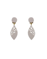 Flamenco Earrings for Girls <b>Colour - White, Size - M</b>