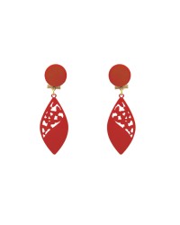 Flamenco Earrings for Girls <b>Colour - Coral, Size - M</b>