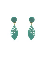 Flamenco Earrings for Girls <b>Colour - Green/Water, Size - M</b>