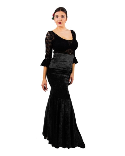 Velvet Flamenco Skirt in colours