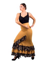  Flamenco Dance Skirt- LAST ITEMS <b>Colour - Picture, Size - XS</b>