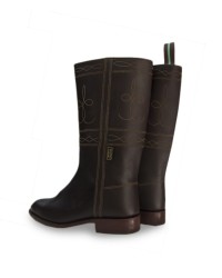 Flamenco Greased Boots <b>Colour - Brown, Size - 21</b>