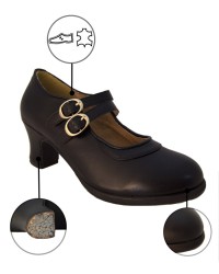 Flamenco shoes double sole <b>Colour - Black , Size - 41</b>