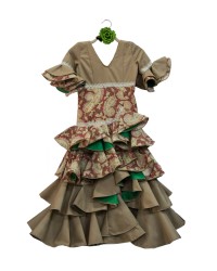 Girls Flamenco Dress, Size 4 <b>Colour - Picture, Size - 4</b>
