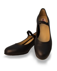 Flamenco Shoes for Dance <b>Colour - Black , Material - Leather, Size - 37</b>