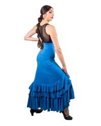 Flamenco skirt for woman - Model Taconeo <b>Colour - Blue, Size - XS</b>