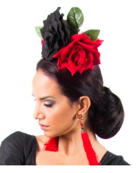 Flamenco Flower, Model Reina <b>Colour - Burgundy, Size - L</b>