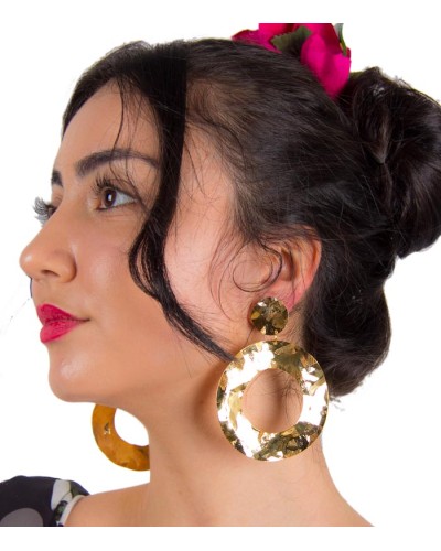 flamenco rounded earrings