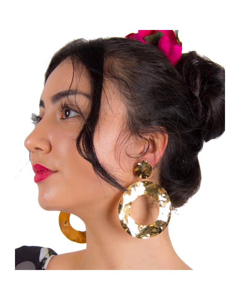 flamenco rounded earrings