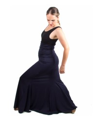 Flamenco Skirt High Waist, Model Sacromonte <b>Colour - Navy Blue, Size - XL</b>