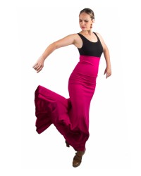 Flamenco Skirt High Waist, Model Sacromonte <b>Colour - Fushia, Size - S</b>