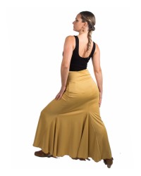 Flamenco Skirt High Waist, Model Sacromonte <b>Colour - Mustard, Size - M</b>