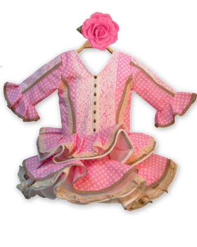Baby Flamenco Dress, Size 0 - 12 Month