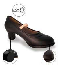 Flamenco shoes with double sole Without Nails <b>Colour - Black , Size - 35</b>