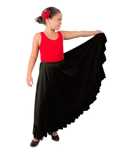 Beginner Flamenco dance Skirt for Girls