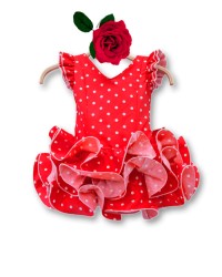 Flamenco Dress for Girls, Size 4 <b>Colour - Picture, Size - 4</b>