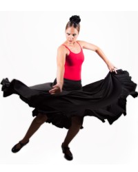 Women Flamenco Practice Skirt <b>Colour - Black , Size - S</b>