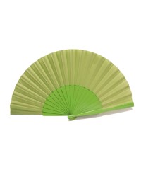 Hand fan in wood <b>Colour - Pistachio, Size - L</b>