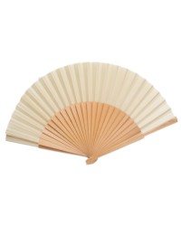 Hand fan in wood <b>Colour - Natural, Size - L</b>