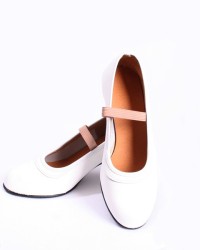 Flamenco Shoes With Nails <b>Colour - White, Size - 26</b>