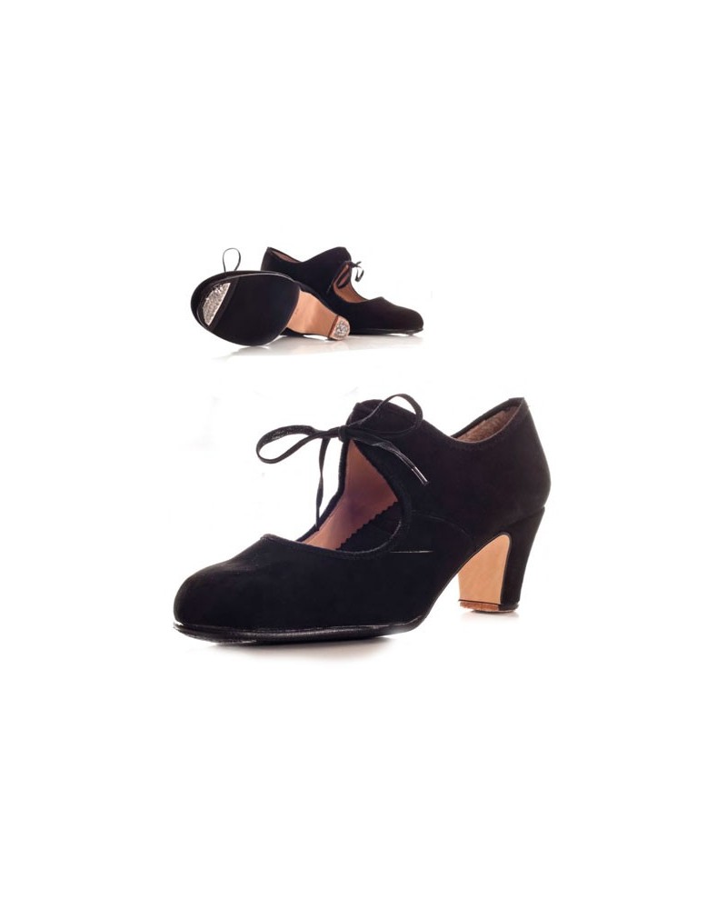 Shoes for Flamenco Dancing, suede and lazes