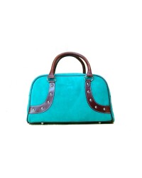 Turquoise Satchel Bag <b>Colour - Unique, Fabric - Leatherl/Serraje</b>