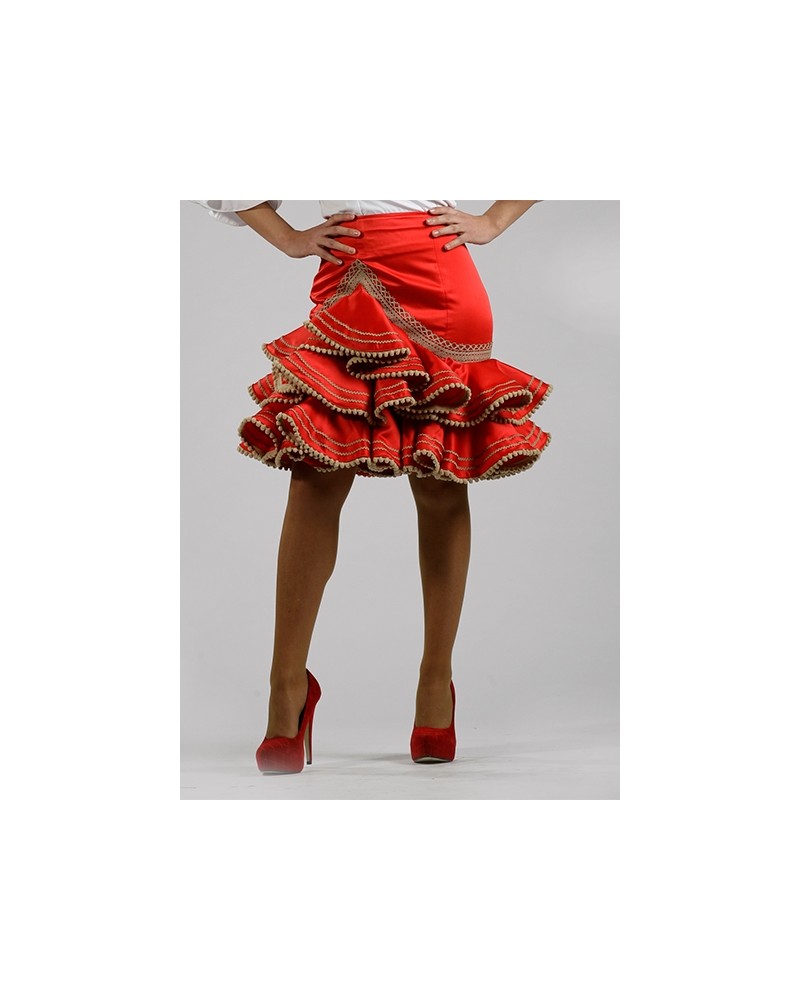 Short flamenco skirt