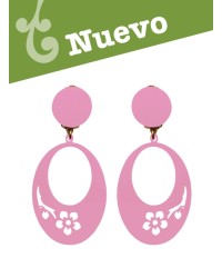 Girls Flamenco Earrings <b>Colour - Pink, Size - S</b>