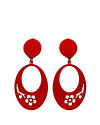 Girls Flamenco Earrings <b>Colour - Red, Size - S</b>