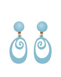 Girls Flamenco Earrings <b>Colour - Cyan, Size - XS</b>