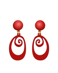 Girls Flamenco Earrings <b>Colour - Red, Size - XS</b>