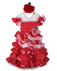 Girls Flamenco Dress, Amapola <b>Colour - Picture, Size - 3</b>